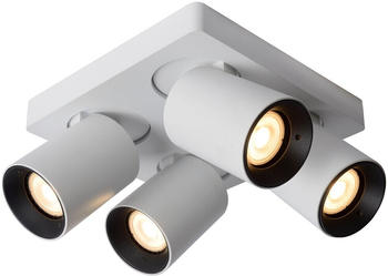 Lucide LED Deckenstrahler Nigel 4x5W GU10 in Weiß 4-flammig