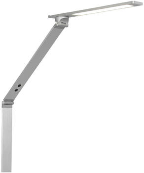 Steinhauer LED Stehleuchte Serenade in Silber und Weiß 10W 900lm