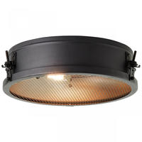 Brilliant Deckenleuchte "Zois" E27 1 Stk. Deckenlampe 34cm schwarz korund