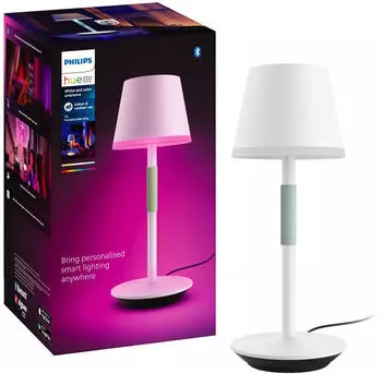 Philips Hue White & Color Ambiance Go Tragbare Tischleuchte weiß/salbeigrün