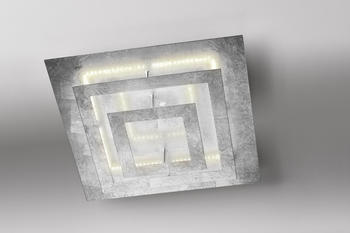 LupiaLicht LED-Deckenleuchte SQUARE 40x40cm Blattsilber 2820-1-39