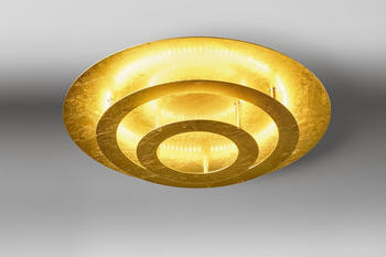 LupiaLicht LED-Deckenleuchte CIRCLE 40cm Blattgold 2825-1-38