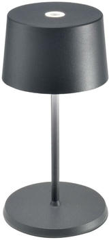Zafferano LED Akku Tischleuchte Olivia Mini in Schwarz 2,2W 150lm IP65 schwarz