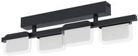 EGLO Deckenleuchte "ERVIDEL" LED-Modul 1 Stk. Warmwei&szlig; Deckenleuchte in schwarz aus