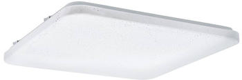 Eglo 98449 LED Deckenleuchte FRANIA-S mit Kristallen weiß weiß L:53cm B:53cm H:6,5cm