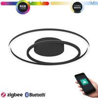 EGLO Deckenleuchte "CALAGRANO-Z Deckenlampe schwarz wei&szlig;, ZigBee 3.0, Backlight,
