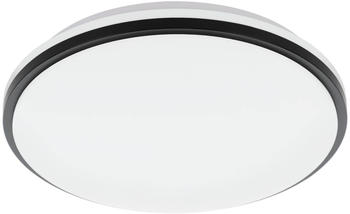 Eglo 900366 Deckenleuchte PINETTO Kunststoff weiß, schwarz LED 18W 4000K H:6.5cm Ø34cm