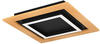 EGLO LED-Deckenleuchte »TIRRENARA« in schwarz und braun aus Stahl, Holz / inkl. LED