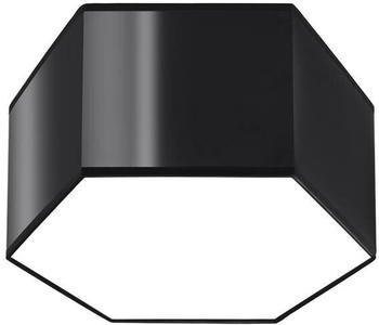 Sollux SL.1061 Deckenleuchte SUNDE 15 schwarz PVC 60W L: 30.5cm B: 26.5cm H: 15.5cm dimmbar