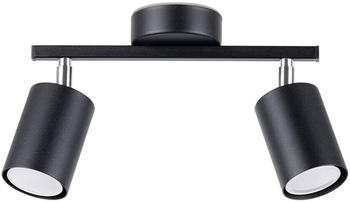 Sollux SL.1127 Deckenleuchte LEMMI 2XGU10 40W Stahl schwarz L:26cm B:8cm H:20cm dimmbar