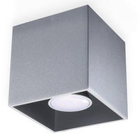 Sollux Lighting SL.0024, Sollux Lighting Deckenleuchte QUAD 1 grau