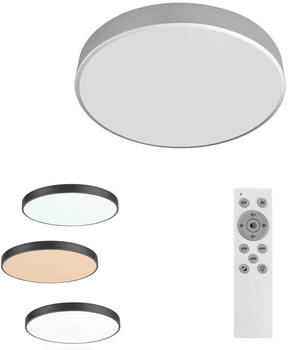 Rabalux Deckenleuchte Tesia silber weiß LED 60W L:5cm Ø60cm dimmbar mit Fernbedienung