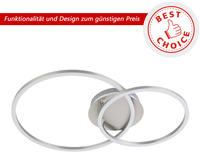 Led Deckenleuchte Palmaves 3 Nickel Matt 55 X 39 Cm Deckenlampen & Kronleuchter -