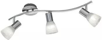 Trio LED Wand-/Deckenleuchte Nickel-Matt/Alabaster E14 3x5W/1410lm l&auml;nglich (871010307)