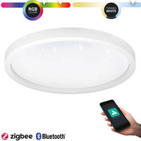 EGLO Deckenleuchte "Montemorelos-Z Deckenlampe, ZigBee 3.0, Kristall-Effekt,