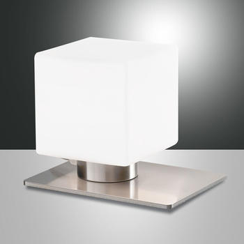 Fabas Luce LED Tischleuchte Zara G9 3W 220lm in Nickel-satiniert silber