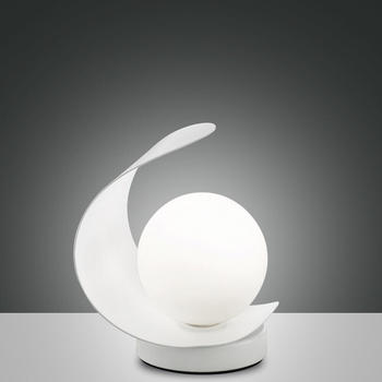 Fabas Luce LED Tischleuchte in weiß Adria 6W 540lm dimmbar weiß