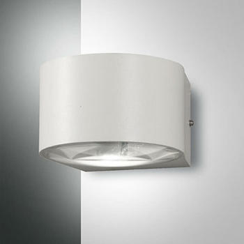 Fabas Luce LED Wandleuchte Lao in Weiß 6W 540lm 120mm weiß