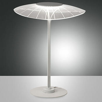 Fabas Luce LED Tischleuchte Vela in Weiß 12W 800lm weiß