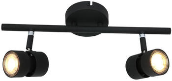 Steinhauer LED Deckenleuchte Natasja in Schwarz 2x 7W 960lm GU10 2-flammig schwarz