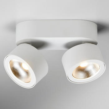 LupiaLicht LED Deckenleuchte Bloc in Weiß 2x 7,5W 1100lm weiß
