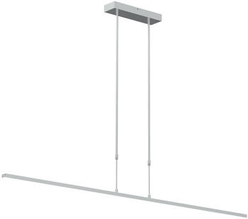 Steinhauer LED Pendelleuchte Zelena in Silber und Weiß 21W 3700lm silber