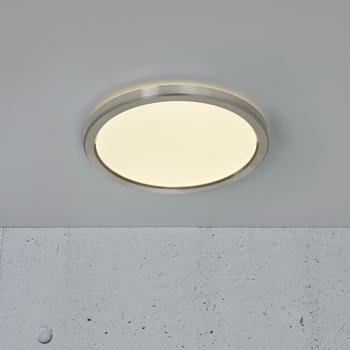 Nordlux LED Deckenleuchte Oja in Nickel-matt und Weiß 14,5W 1600lm rund silber