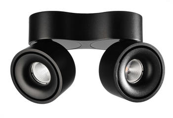 Deko-Light LED Deckenleuchte Uni II Double in Schwarz 2x 20W 2700lm schwarz