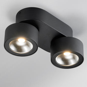 LupiaLicht LED Deckenleuchte Bloc in Schwarz 2x 15W 2800lm schwarz