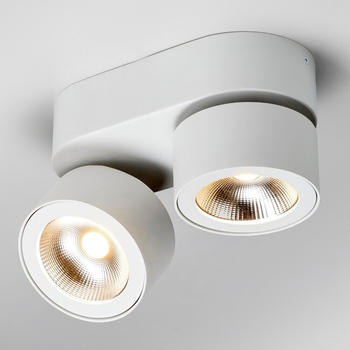 LupiaLicht LED Deckenleuchte Bloc in Weiß 2x 15W 2800lm weiß