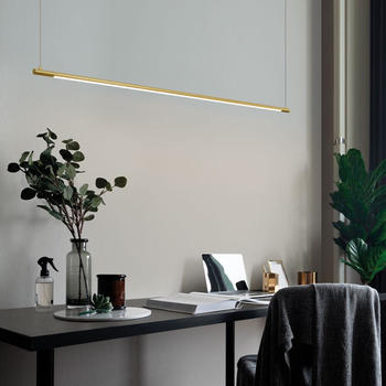 Nova Luce LED Pendelleuchte Elettra in Gold 20W 1400lm gold / messing