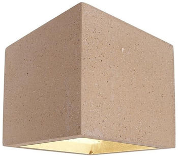 Deko-Light Wandaufbauleuchte Cube in Beige G9 beige / creme