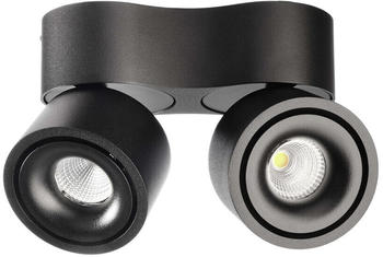 Deko-Light LED Deckenleuchte Uni II Mini Double in Schwarz 2x 15W 1960lm schwarz