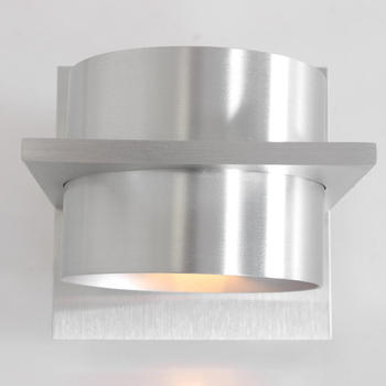 Steinhauer LED Wandleuchte Muro in Silber 3W 300lm G9 rund und eckig silber