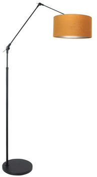 Steinhauer Stehleuchte Prestige Chic in Schwarz und Gold E27 400mm schwarz