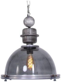 Steinhauer Pendelleuchte Bikkel in Transparent und Silber E27 450mm transparent