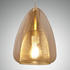 Fabas Luce Pendelleuchte Britton in Amber E27 1-flammig gold / messing