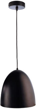 Deko-Light Geschmackvolle Pendelleuchte Bell aus Metall in schwarz schwarz