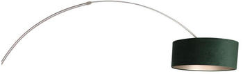 Steinhauer Stehleuchte Sparkled Light in Silber und Grün E27 500mm silber