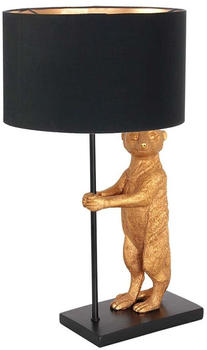 Steinhauer Tischleuchte Animaux in Schwarz und Schwarz E27 300mm schwarz