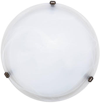 Rabalux 3303 Wand-/Deckenleuchte Alabastro aus Metall Glas Reisstein Glas/ bronzefarben Kralle Ø40cm