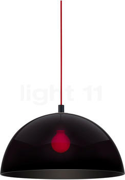 Helestra Pendelleuchte Doro in Schwarz-matt und Rot E27 500mm schwarz
