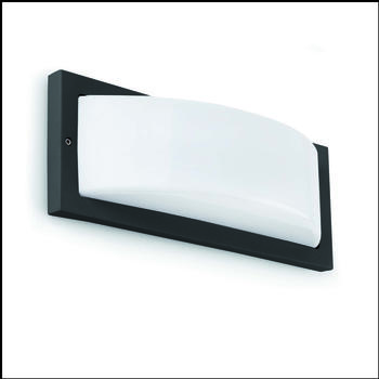 Faro Wandleuchte Mol in Schwarz E27 IP44 schwarz