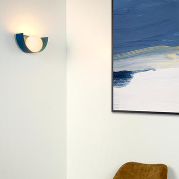 Lucide Wandleuchte Benni in Pastellblau G9 blau