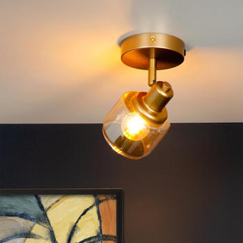 Lucide Deckenleuchte Bjorn in Gold-matt E14 1-flammig gold / messing