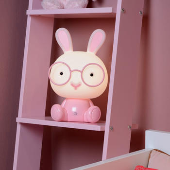 Lucide LED Tischleuchte Rabbit in Rosa rot