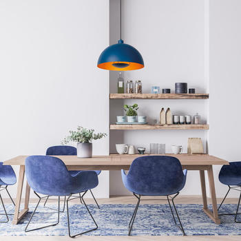 Lucide Pendelleuchte Siemon in Blau E27 blau