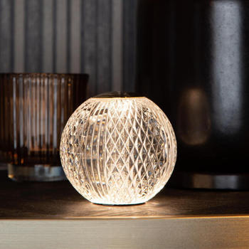 Lucide LED Akku Tischleuchte Cintra in Transparent und Gold 2W 123lm transparent