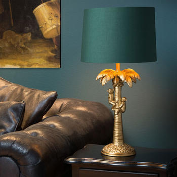 Lucide Affentischlampe Coconut in Gold und Grün E27 gold / messing