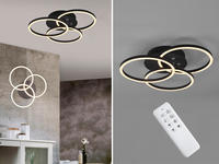 REALITY Leuchten LED Deckenleuchte "Circle" LED-Board 1 Stk. warmwei&szlig; - kaltwei&szlig;